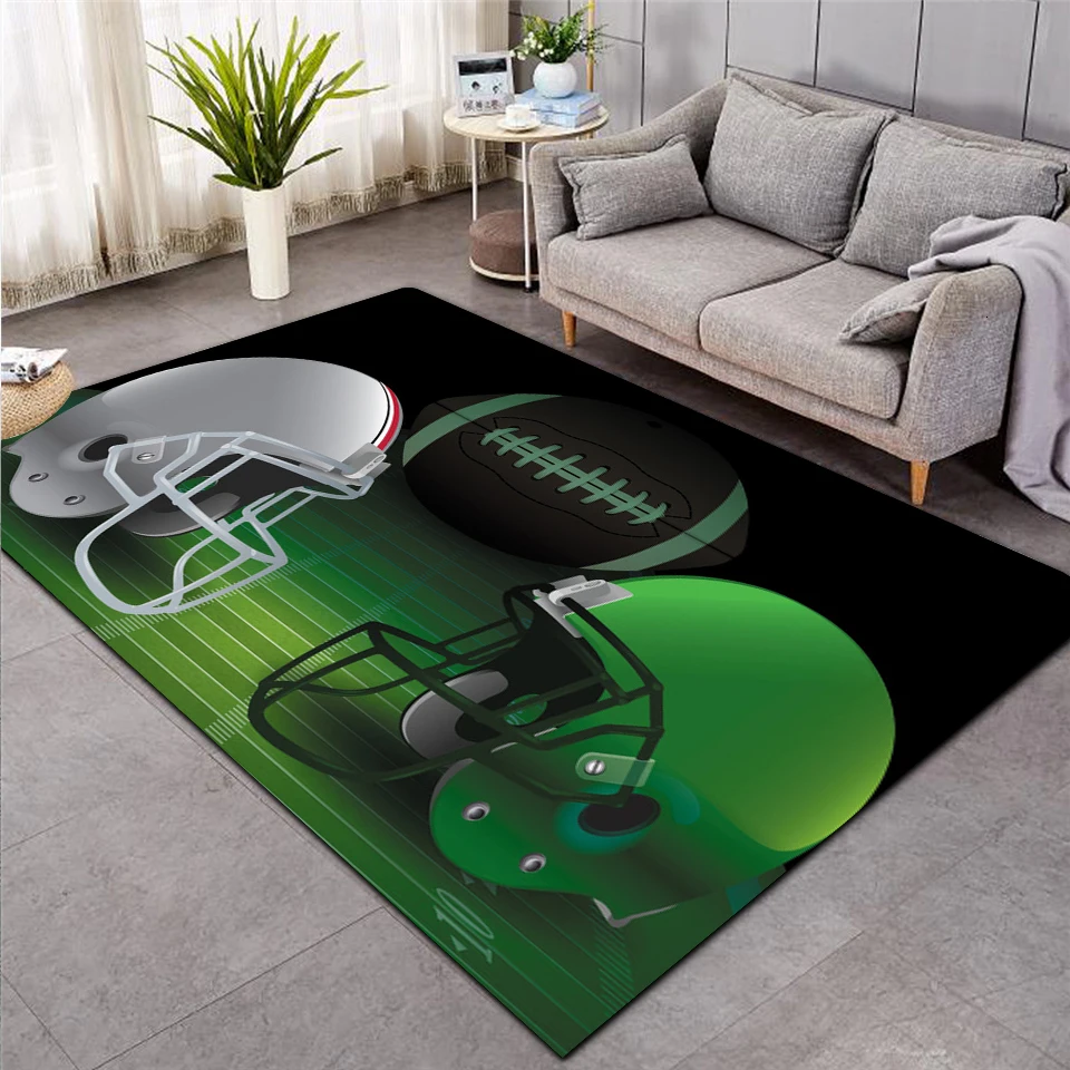 Зеленый бейсбольный ковер для футбола Детский поля спальни гостиной напольные