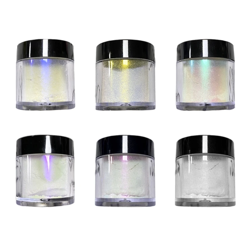 

UV Gel Polish Nail Art Gel Polish Mermaid Unicorn Dipping Powder Ice Transparent L5YB