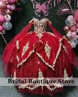 burgundy quinceanera dresses sweet 16 ball gown 2022 off the shoulder lace appliques princess dresses princess