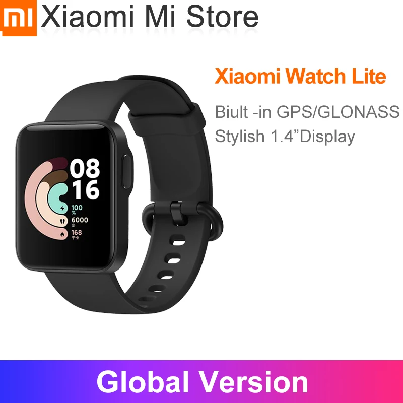 

Global Version Xiaomi Mi Watch Lite GPS Bluetooth 5.1 Smart Band Sports Fitness Heart Rate Monitor 1.4" TFTLCD Screen
