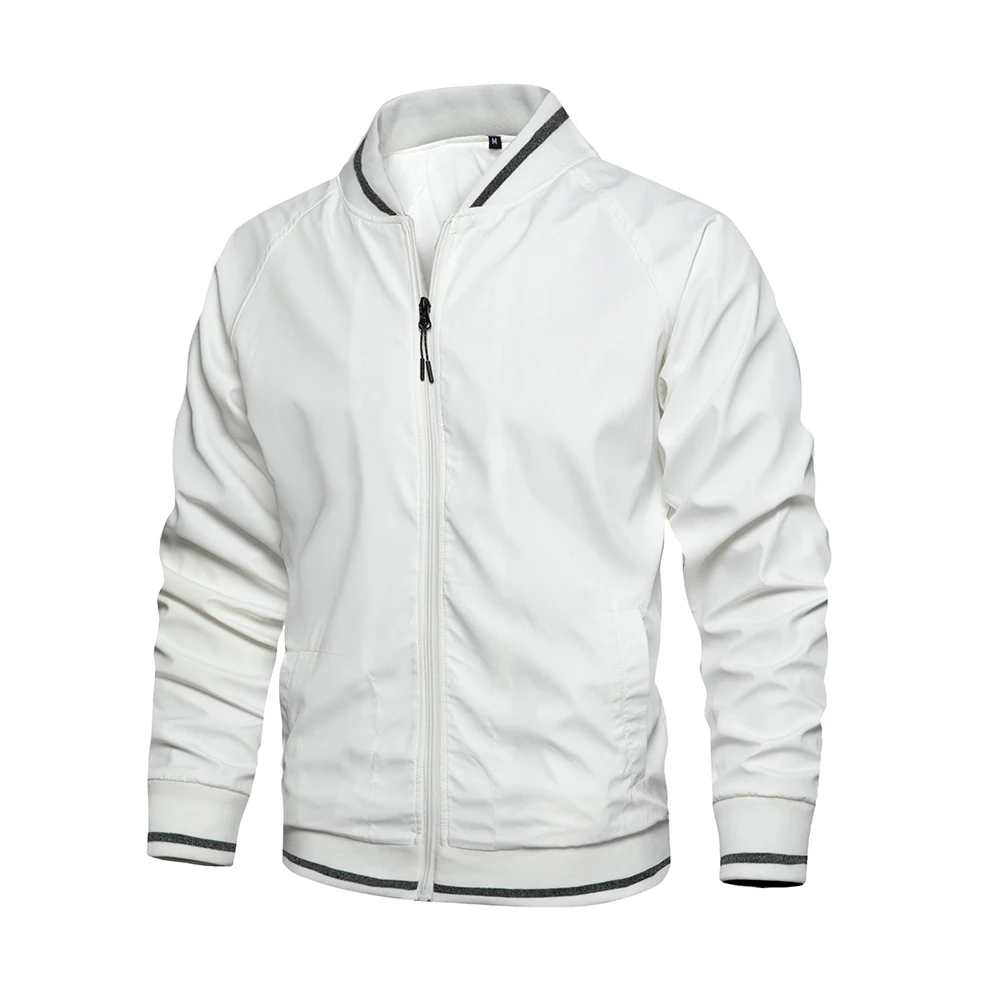 Приталенная куртка на молнии 2021 мужская осенне зимняя хлопковая ветровка пальто