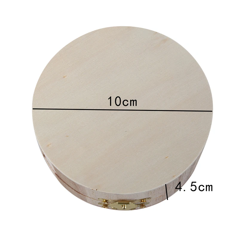 Круглый деревянный ящик для хранения ювелирных изделий ручной работы органайзер