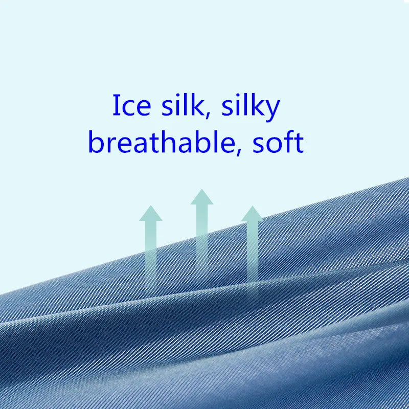 6 Pcs/Lot Men's Thin Boxer Briefs High-End Ice Silk Soft And Breathable Large Size Men's Underwear