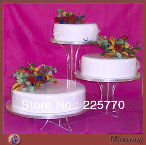 

3 Tiers acrylic wedding cake stands/cake stand with crystals