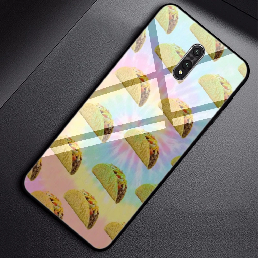 Забавный чехол Lavaza из закаленного стекла с изображением еды для OPPO A3s A5s A7 A7x A37 A39 A57