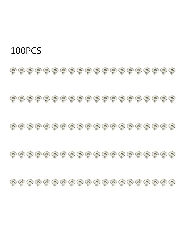 20/50/100 шт. Новый ноутбук M2X3 мм плоская головка винт никелированный Phillips