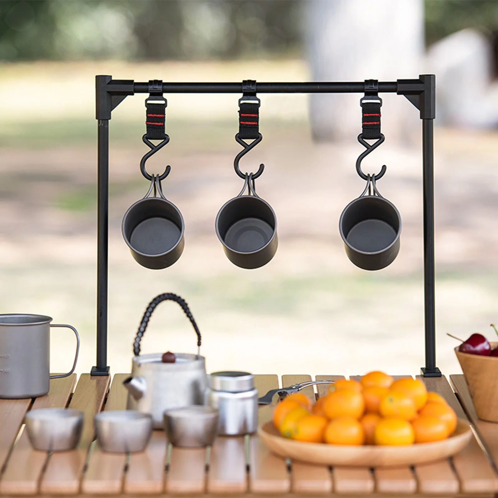 

Desktop storage rack outdoor camping picnic barbecue tableware rack accessory rack detachable multifunctional bracket
