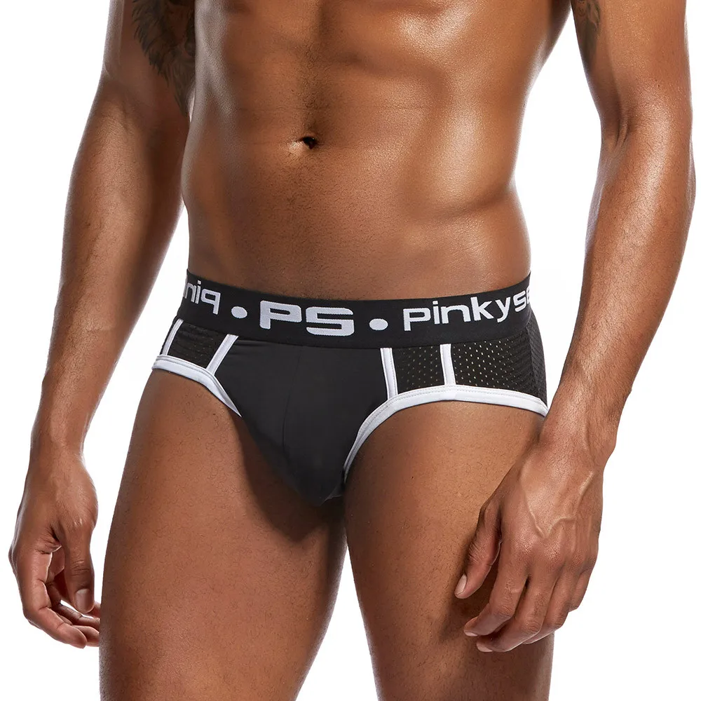 

Man's Underwear Letter Printed Boxer Briefs Shorts Bulge Pouch Underpants Breathable Cuecas Calzoncillos Male Panties Slip Homme