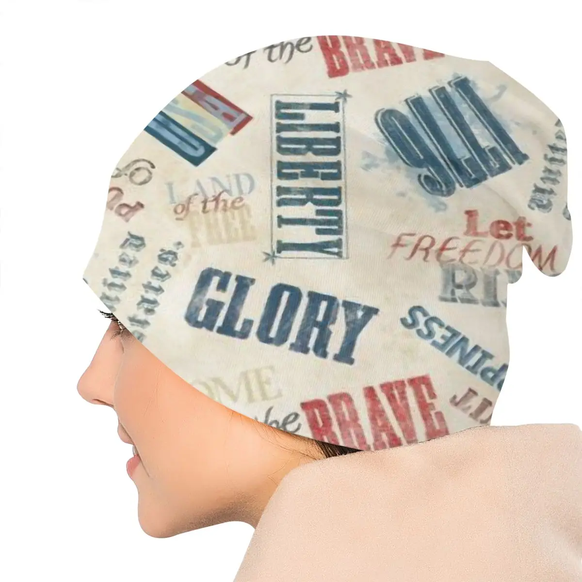 

Land Of Liberty Wilmington Retro Vintage Classic Style Washed Warm Bonnet Windproof Casual Beanies Protection Men Women Hats