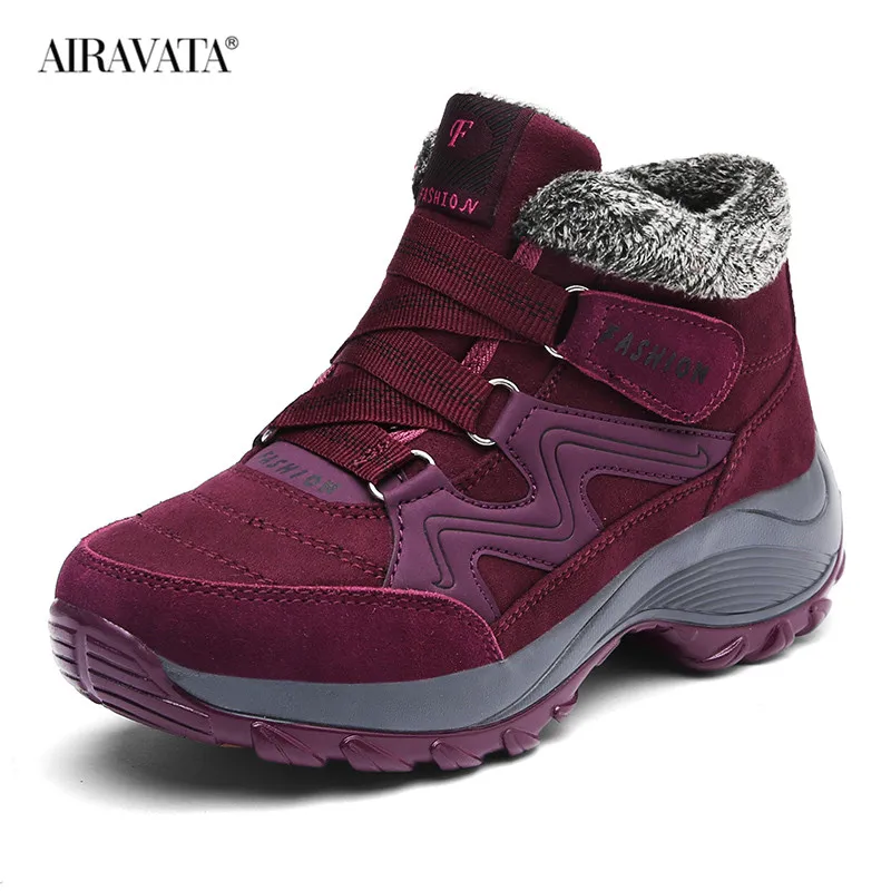 

New Winter Women Boots Fashion Keep Warm Snow Boots High Quality Women Lace-up Comfortable Ladies Boots