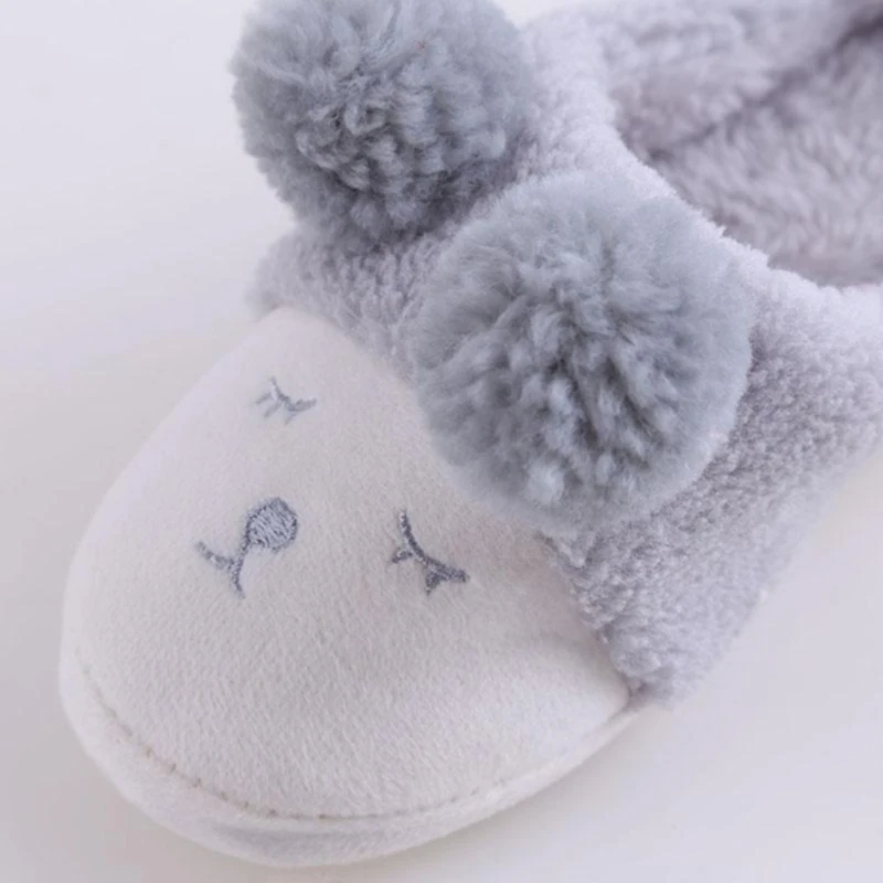 

2021 New Winter Home Slippers Women House Shoes For Indoor Bedroom House Warm Plush Slippers Adult Cute Sheep Animal Flats