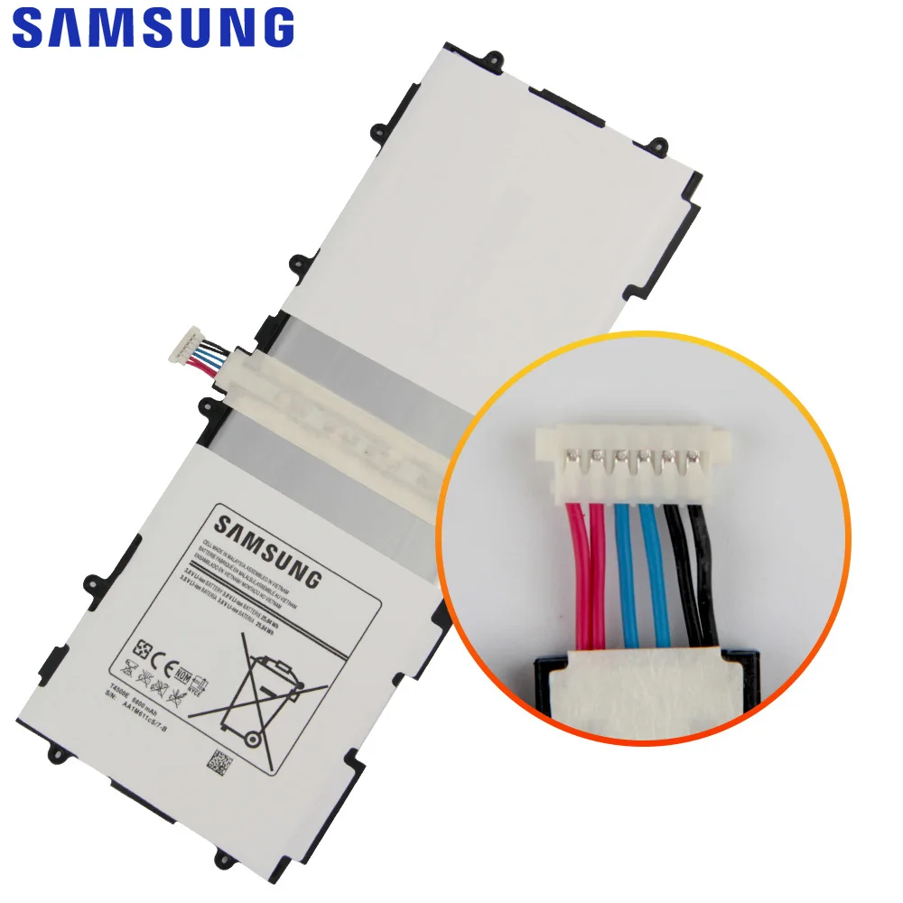 Оригинальная запасная батарея Samsung для SAMSUNG Galaxy Tab3 P5200 P5220 P5210 натуральная планшета
