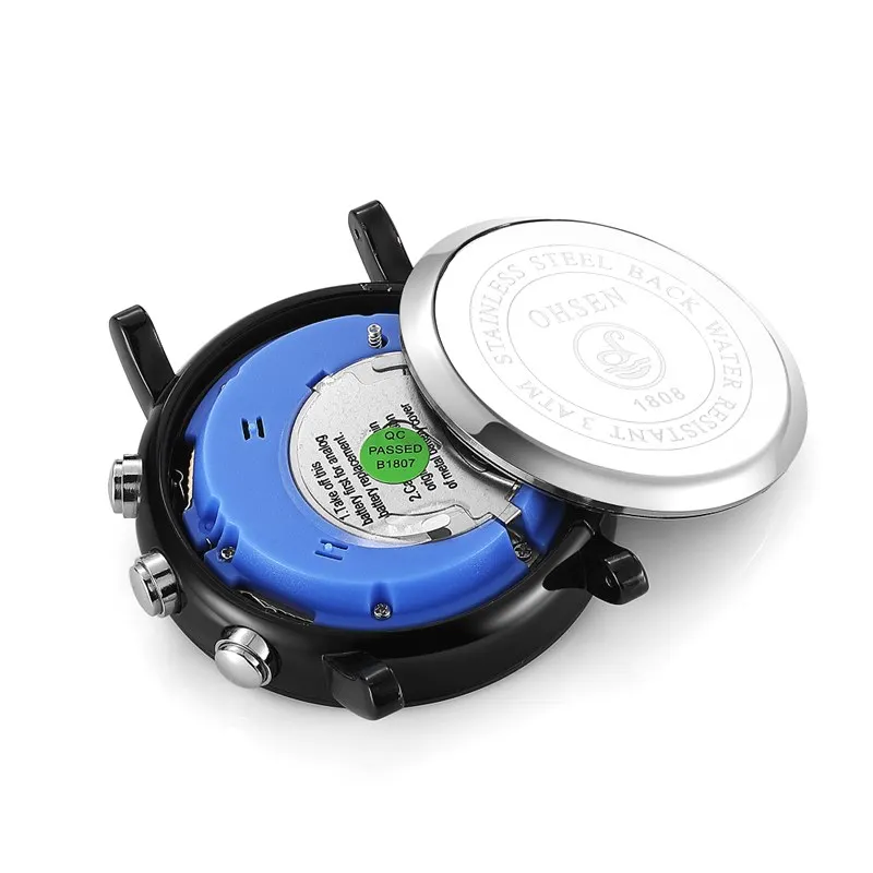 Мужские уличные спортивные умные часы OHSEN шагомеры Bluetooth напоминание о вызове