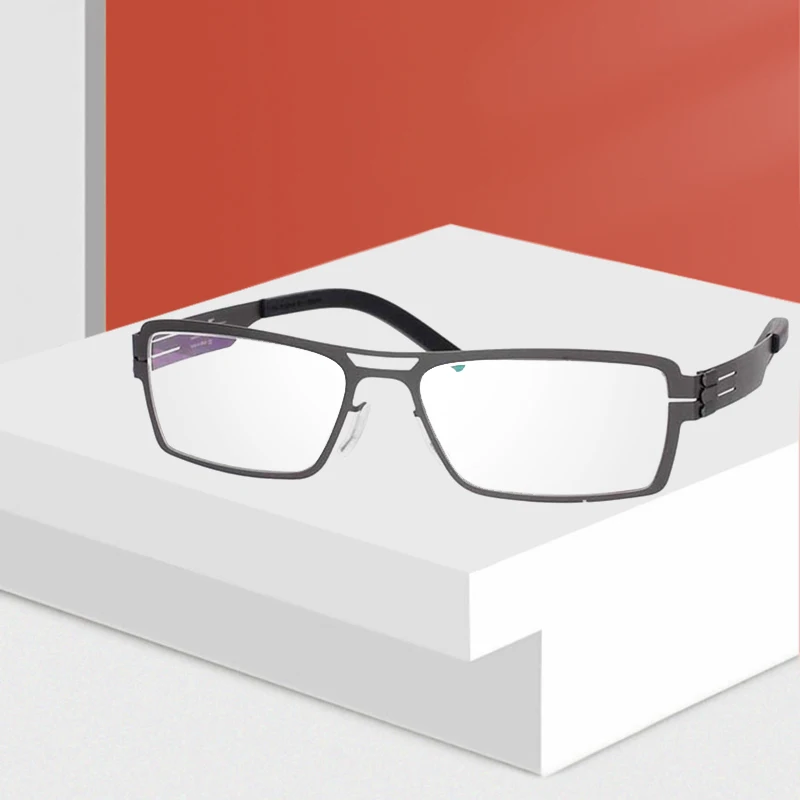 

Ультрасветильник кие ультратонкие женские и мужские очки по рецепту, очки с полным ободком, уникальный дизайн без винтов, брендовые оправы ...