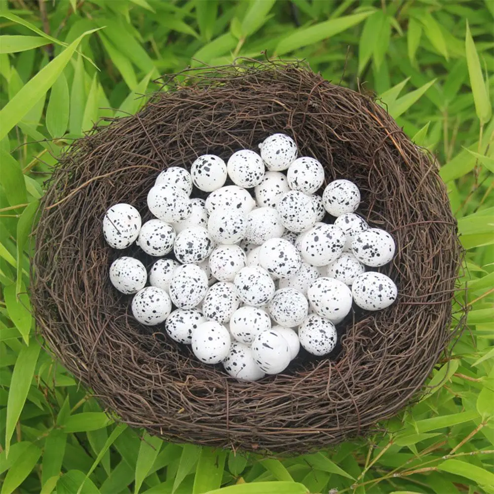 

Artificial Ratten Nest Foam Mini Foam Egg Fake Bird Nest Home DIY For Easter Craft Decoration Gift L4T0