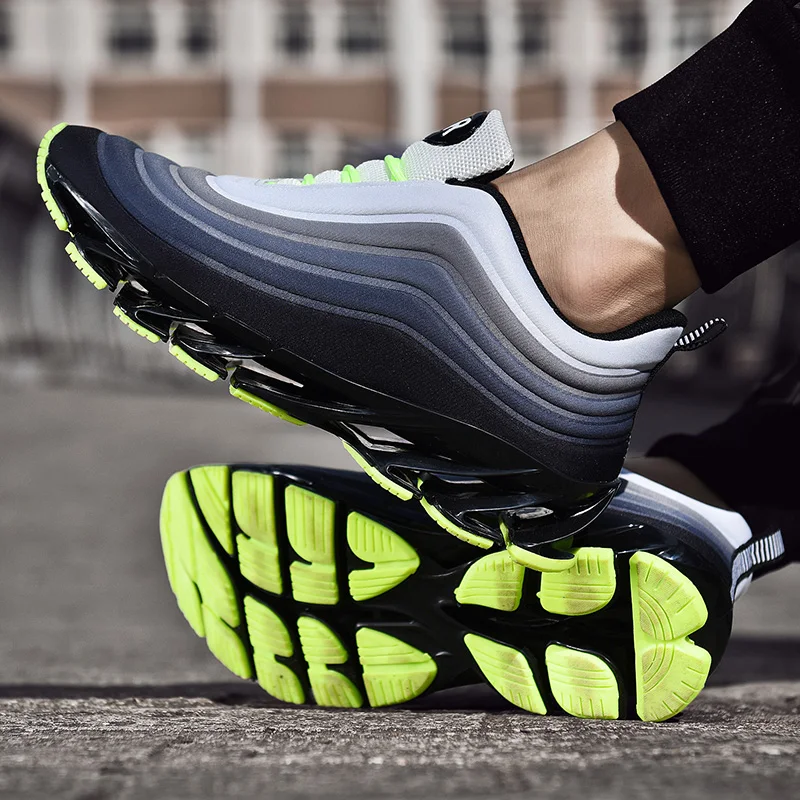

Man's Running Shoes Blade Bottom Shock Absorption Men Sneakers Light Comfortable Casual Shoes Running Sport Trainers Footwear