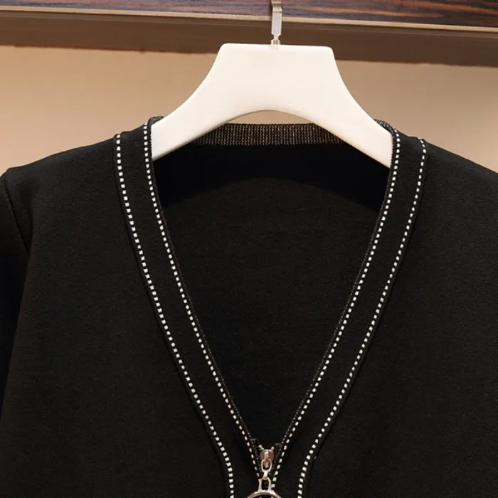 Женский трикотажный брючный костюм весенний комплект из 2 предметов свитер с