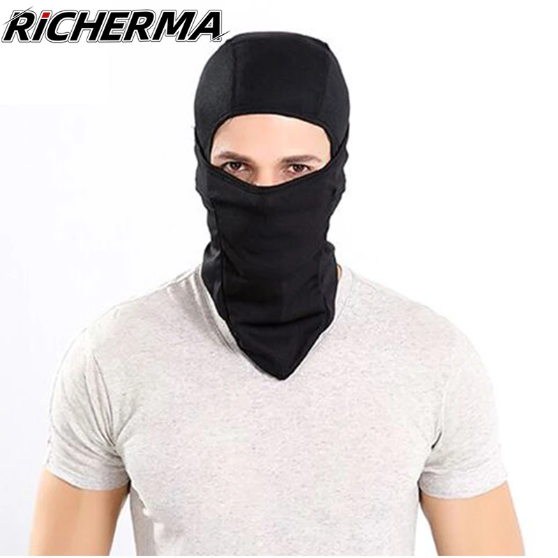 Зимняя мотоциклетная Балаклава CS Черная защитная маска на все лицо мужские