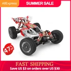 WLtoys 144001 2,4G гоночный Радиоуправляемый автомобиль, конкурс 60 кмч, Металлическое шасси, полноприводный Электрический радиоуправляемый автомобиль, игрушки с дистанционным управлением для детей