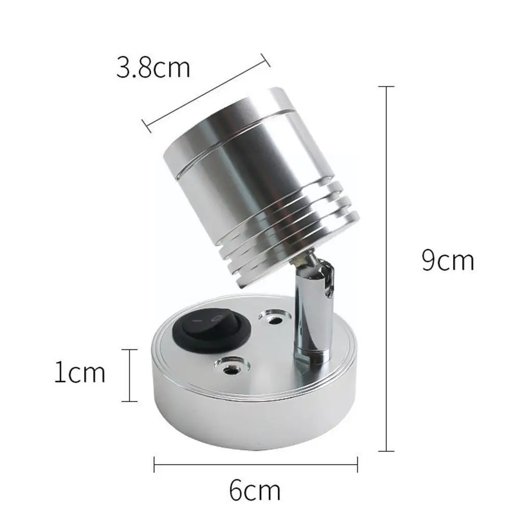 Лампа для чтения с USB-выключателем светодиодный прицеп трейлера прикроватный
