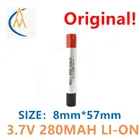 08570 08600 3,7 V 280mah 300mAh чистый Кобальт 10C разрядный литиевый аккумулятор цилиндрический слот для карты зарядный аккумулятор