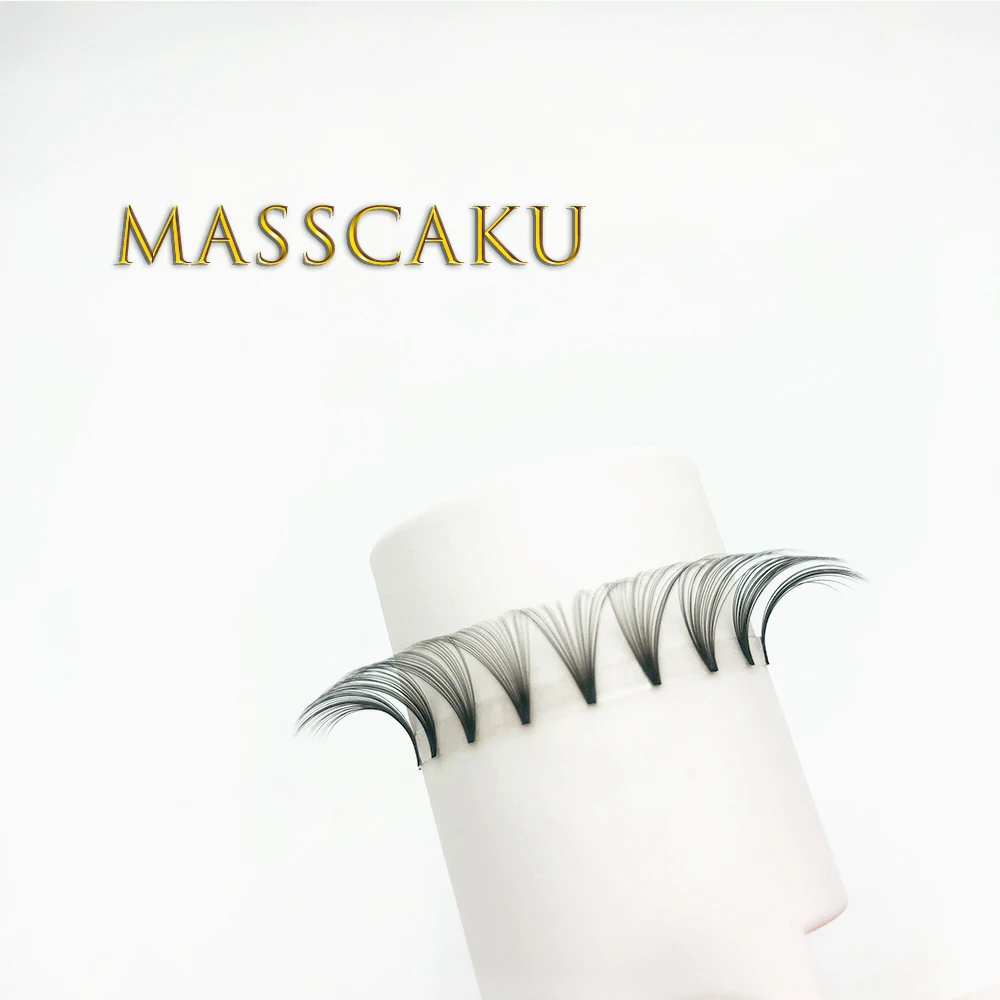 MASSCAKU накладные ресницы для макияжа Maquillaje 1 чехол готовые вееры высокое качество