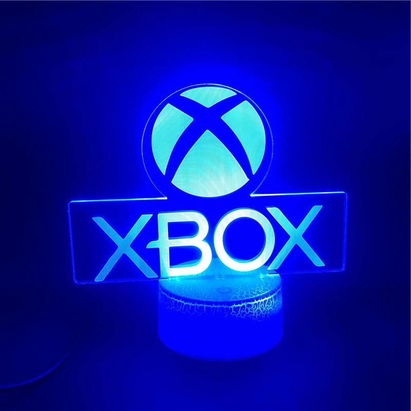 

XBOX Game Home Game Best Present for Boy LED Night Light USB Directly Supply Cartoon App Control Children Birthday Gifts 3d Lamp
