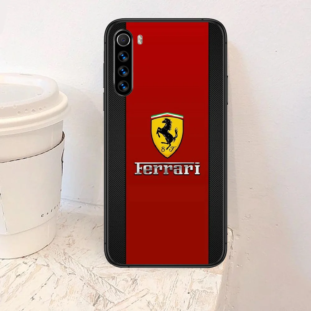 

sports car Ferraris horse Phone Case For Xiaomi Redmi Note 7 8 8T 9 9S 4X 7 7A 9A K30 Pro Ultra black Cover Fashion Bumper