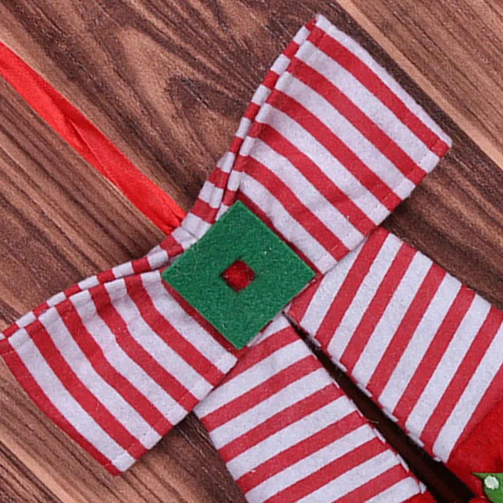 Рождественский бант украшение Красный Эльф для дома подарок детям | Дом и сад