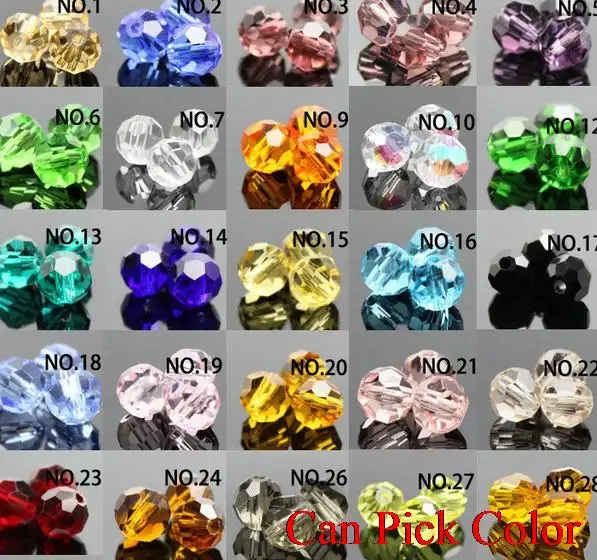 4mm 500Pcs/lot new arrival Mixed Faceted Rondelle Glass Crystal Beads spacer Colored Bracelet necklace Jewelry Making n3453 - купить по