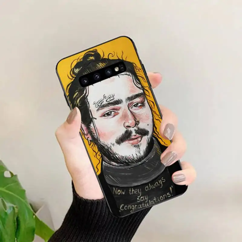 Художественный чехол Yinuoda Post Malone для телефона Samsung S 4 6 7 5 8 9 10 20 plus lite edge S10 5G |