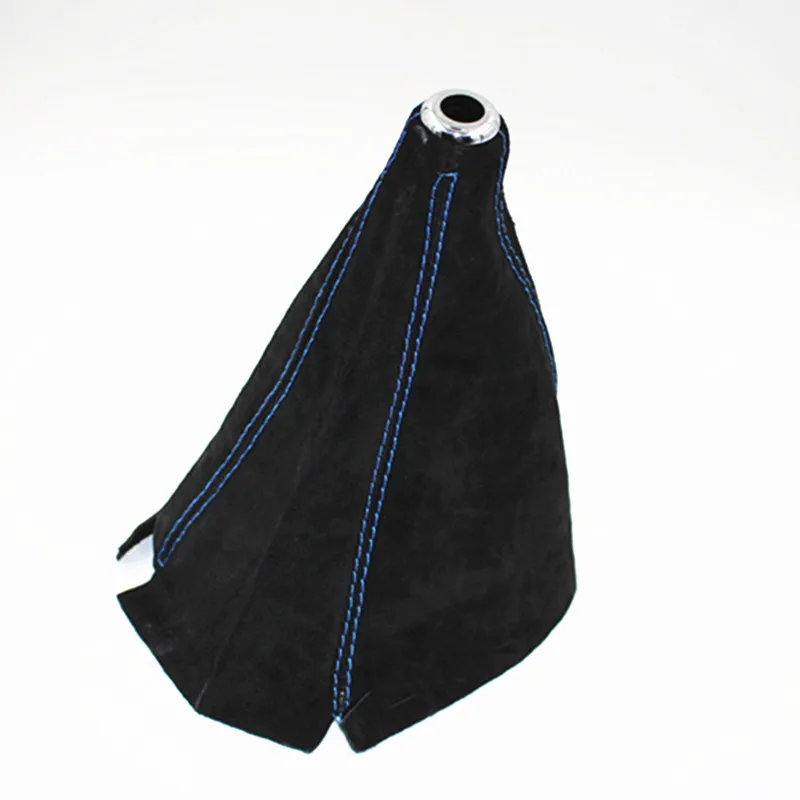 Черный замшевый Кожаный Автомобильный рычаг переключения передач ручной тормоз