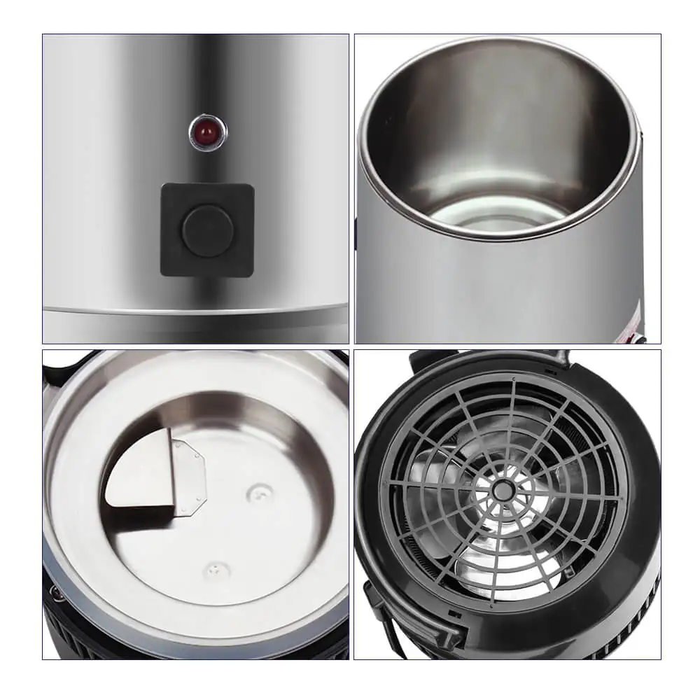 Дистиллятор для очистки воды фильтр нержавеющая сталь стекло углеродный 4