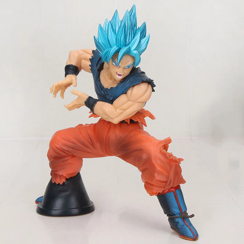 

Dragon Ball Z Super Saiyan Blue Hair Son Goku Action Toy Figures Anime DBZ Kakarotto Figurines 20cm PVC Model Gifts For Children