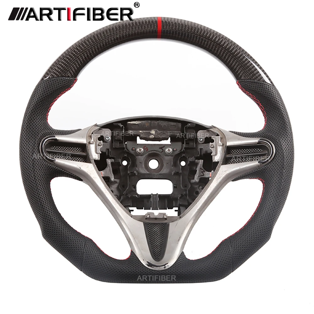 

Carbon Fiber Steering Wheel for Honda City，Civic,Jazz,Fit