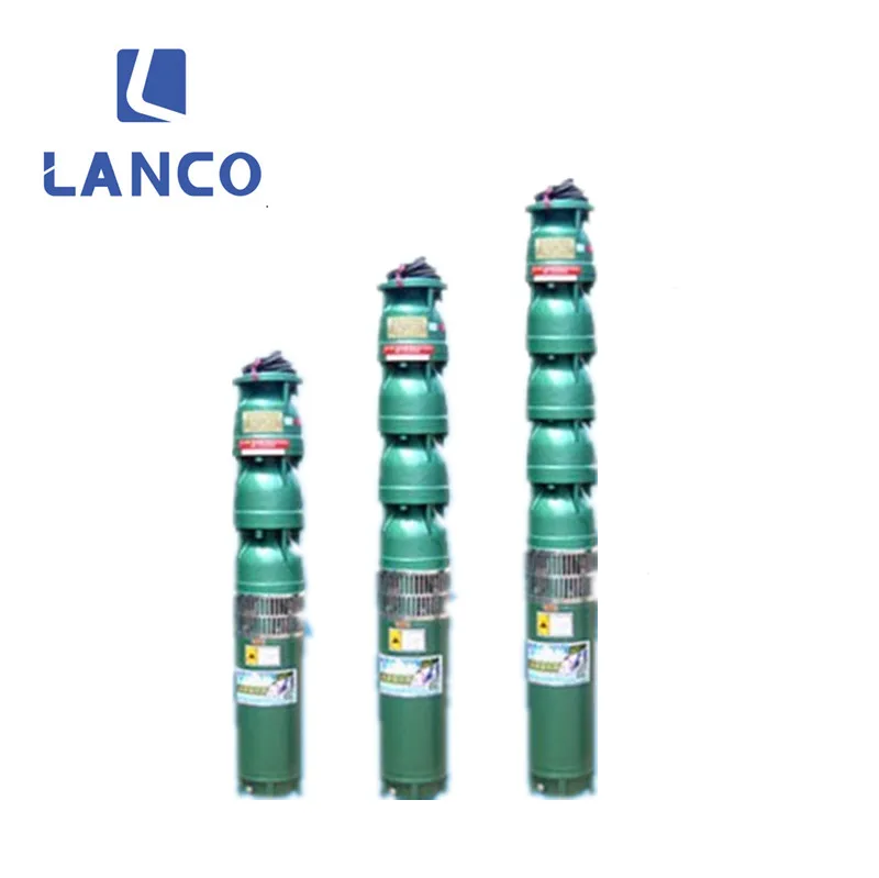 

Submersible deep well water pump with electric motor