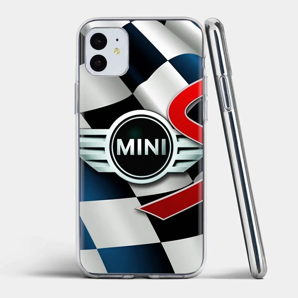 Роскошный силиконовый чехол для телефона с логотипом mini cooper iPhone 11 Pro 4 4S 5 5S SE 5C 6 6S 7 8