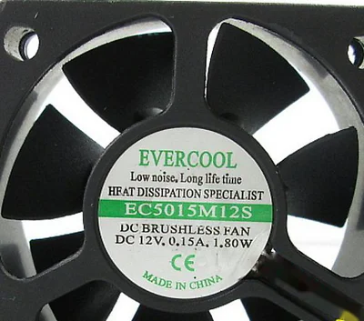 1 шт. вентилятор новый EC5015M12S 0.15A DC5015SM 12В 0.12A 5015 EVERCOOL|Автоматизация зданий| |