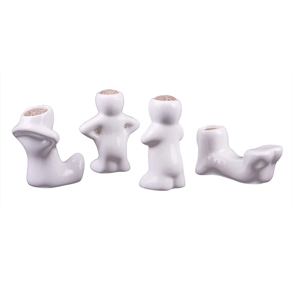 Творческий Керамика волшебный портрет бонсай горшок с травой кукла сад стол