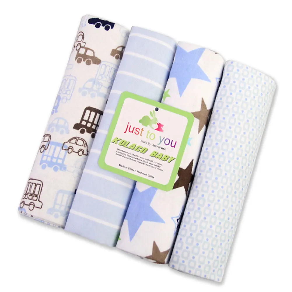 4 шт. подарок для малышей цветная обертка с рисунком новорожденных детское одеяло