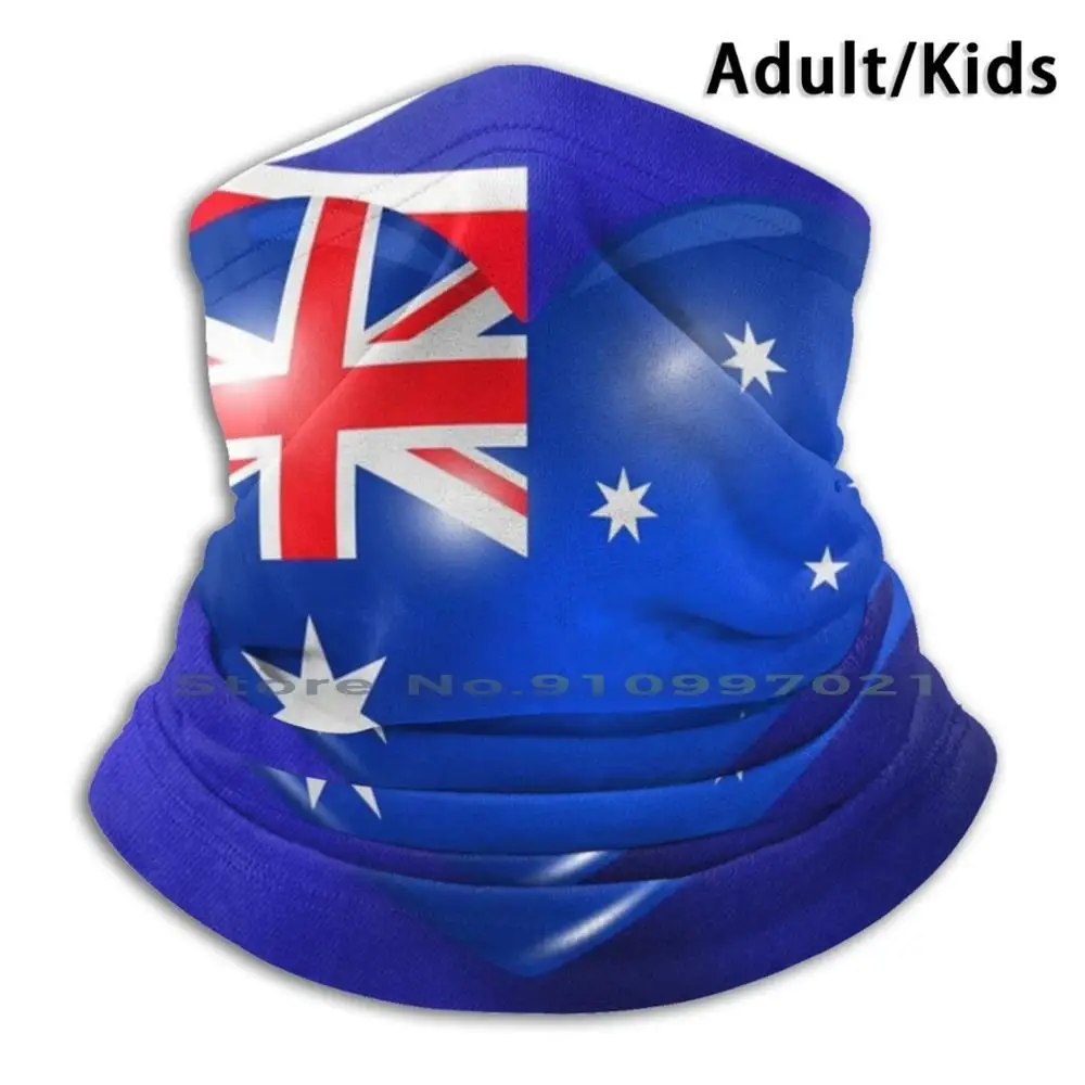 

Australian Flag Heart-I Love Australia Scarf Mask Neck Warmer Face Wraps Foulard Bandana Mascarillas Australian Flag Heart I