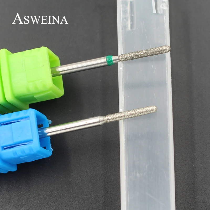 ASWEINA 1 шт. 12 мм Длина головки Алмазные Боры сверла для ногтей электрическая фреза