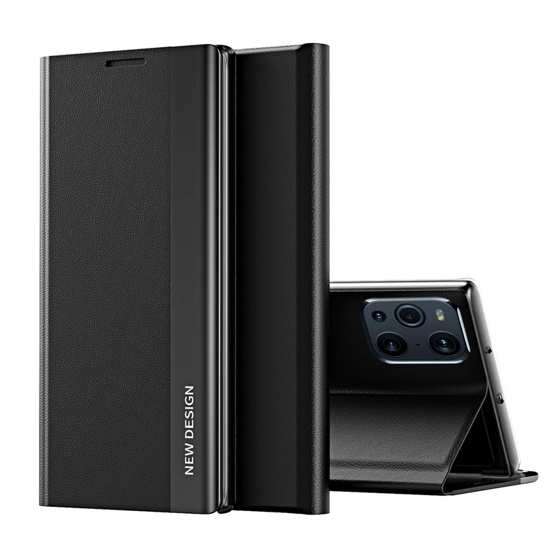 

Magnetic Leather Flip Case For OPPO Find X3 Pro A9 2020 Reno 2Z Cover Flip Stand Full Protection Hard Case