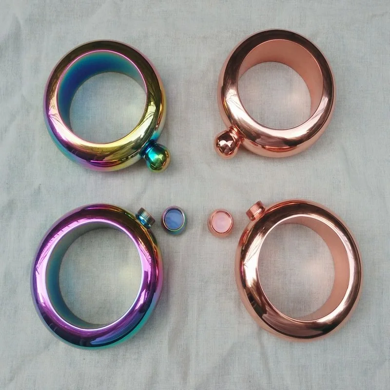 Портативная круглая фляжка для виски вина 100 мл 3 5 унций|flask portable|hip flaskhip bottle |