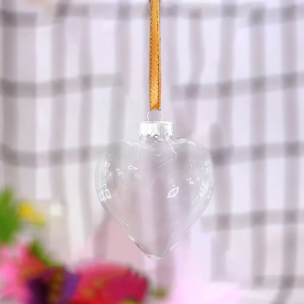 Креативные светодиодные прозрачные подвески в виде шариков для рождественской