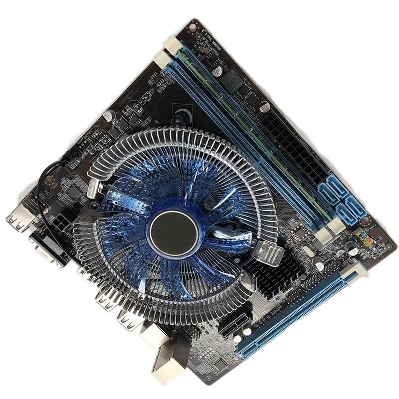 Novel-HM55 материнская плата для компьютера комплект I3 I5 LGA 1156 с охлаждающим
