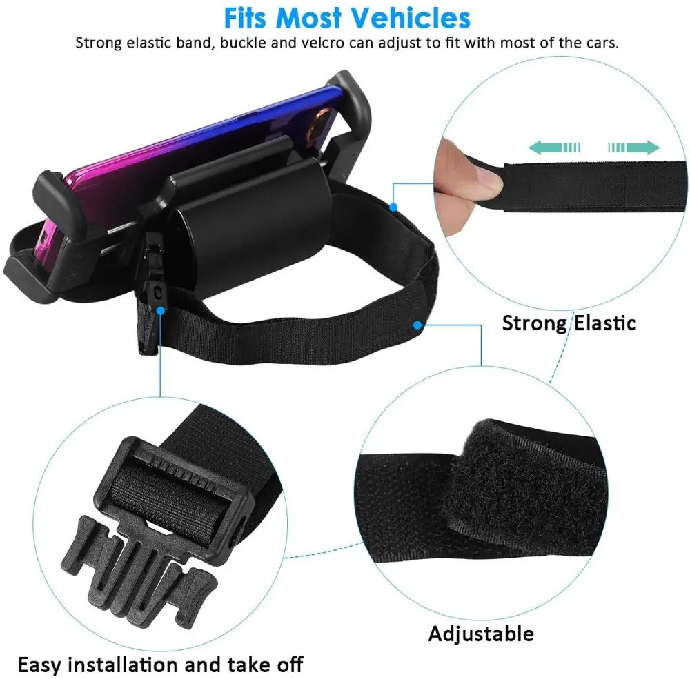 Universal Mobile Phone Tablet Car Stand Back Seat Headrest Mount Holder Rotation for iPad Air Mini iPhone X with Hidden Design | Компьютеры