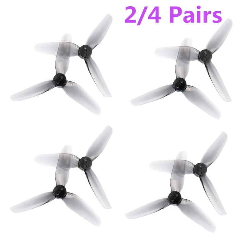 

2/4 Pairs HQ Durable Prop T3X2.5X3 PC 3-blade 2CW+2CCW 1.9/1.4/1.9mm Shaft Propeller For FPV Racing RC Drone DIY Accessories