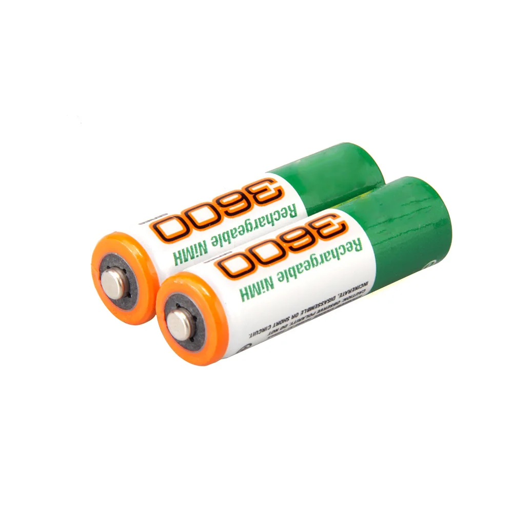 2 шт. Высокое качество 100% новый оригинальный AA аккумулятор 1 V 3600mah литиевая