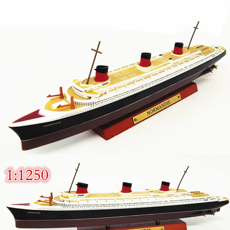 1:1250 SSV Нормандия большой роскошный Круизный сплав корпус цветной готовой модели